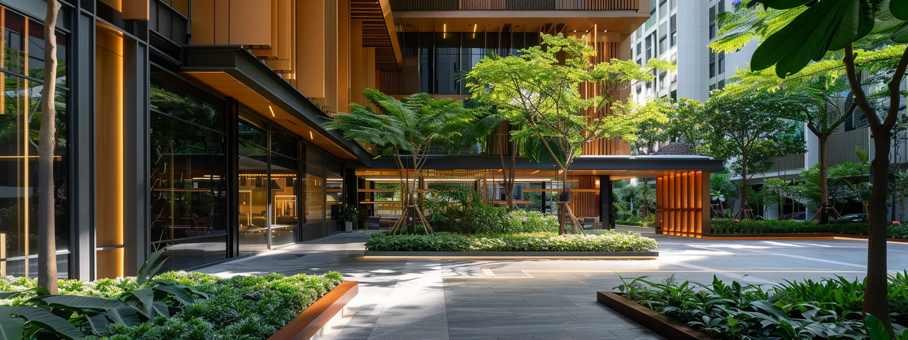 a modern high-rise condominium in singapore's bustling city center, showcasing sleek architecture and vibrant surroundings, representing the unique leasehold ownership structures for investors to consider.